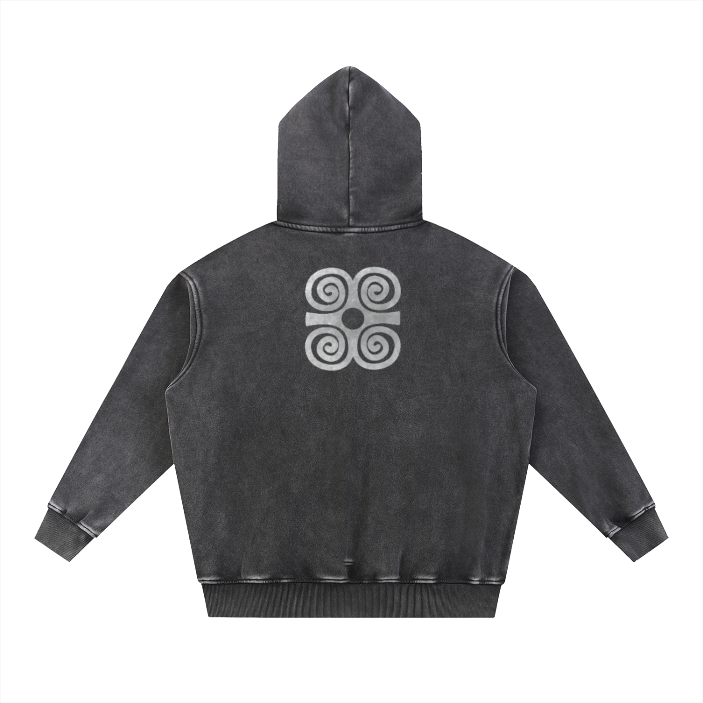 Unknwn Snow Wash Fleece Oversize Hoodie
