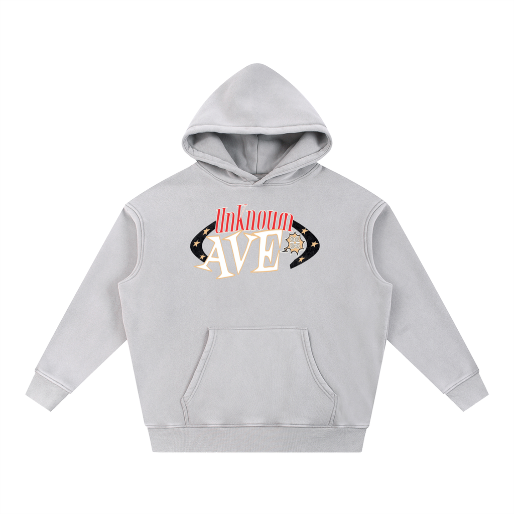 Unknwn Snow Wash Fleece Oversize Hoodie