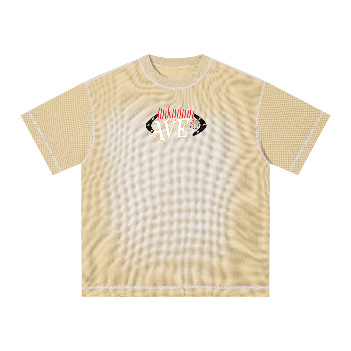 Unknwn Ave Sunfade Waffle Box T