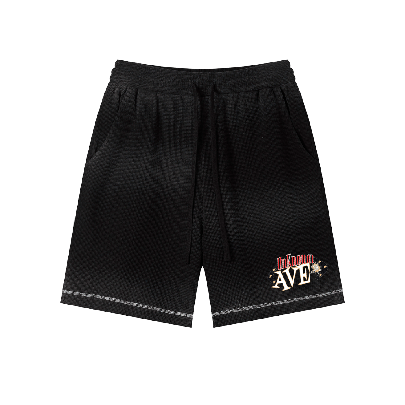 Unknwn Ave Sunfade Waffle Raw Shorts