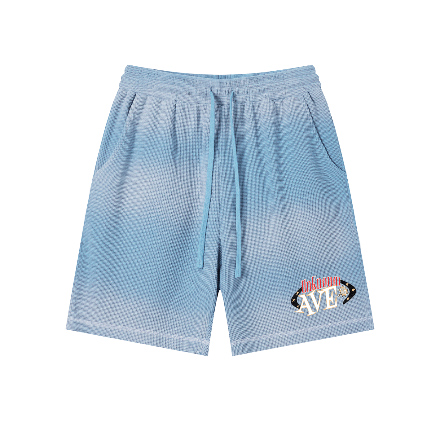 Unknwn Ave Sunfade Waffle Raw Shorts