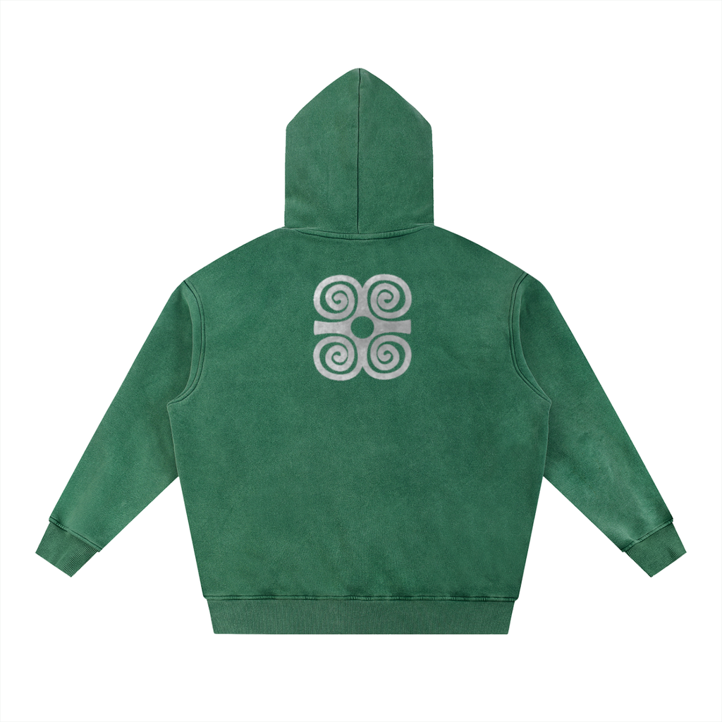Unknwn Snow Wash Fleece Oversize Hoodie