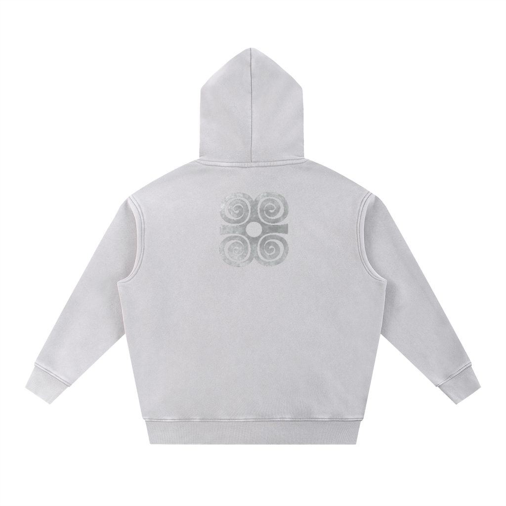 Unknwn Snow Wash Fleece Oversize Hoodie