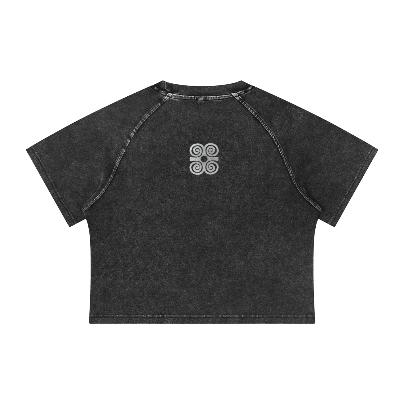 UYU Women's Mineral Wash Crop T-Shirt