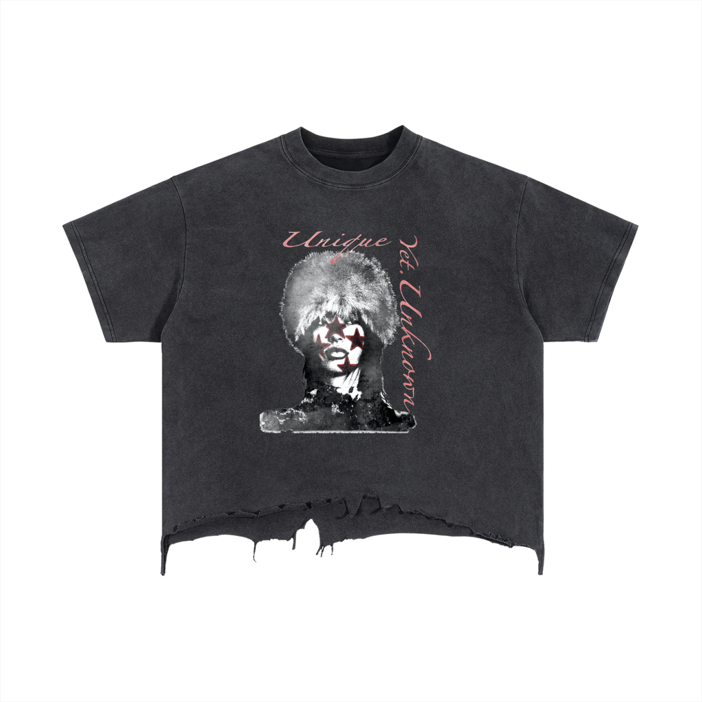 UYU Vintage Boxy Distressed T