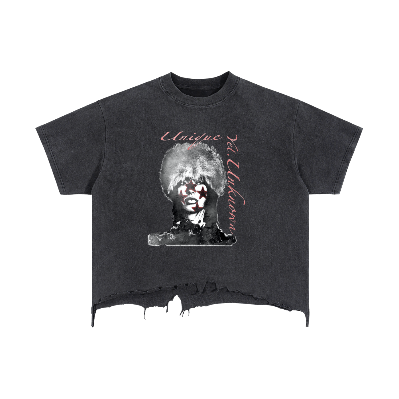 UYU Vintage Boxy Distressed T