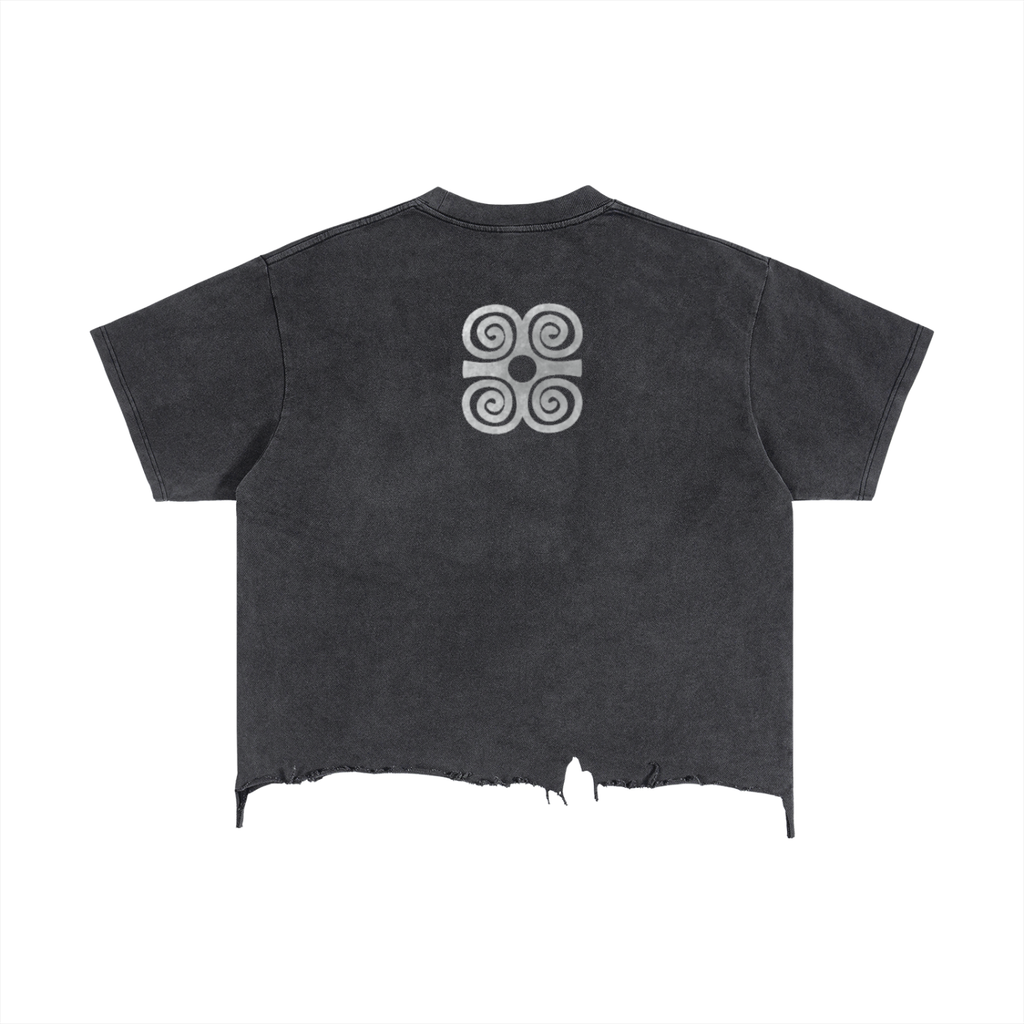 UYU Vintage Boxy Distressed T