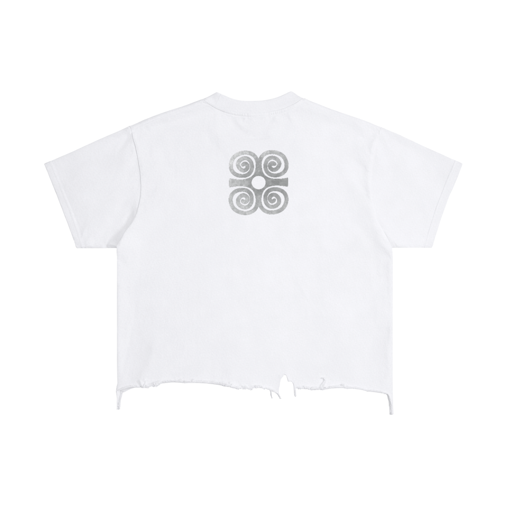 UYU Vintage Boxy Distressed T