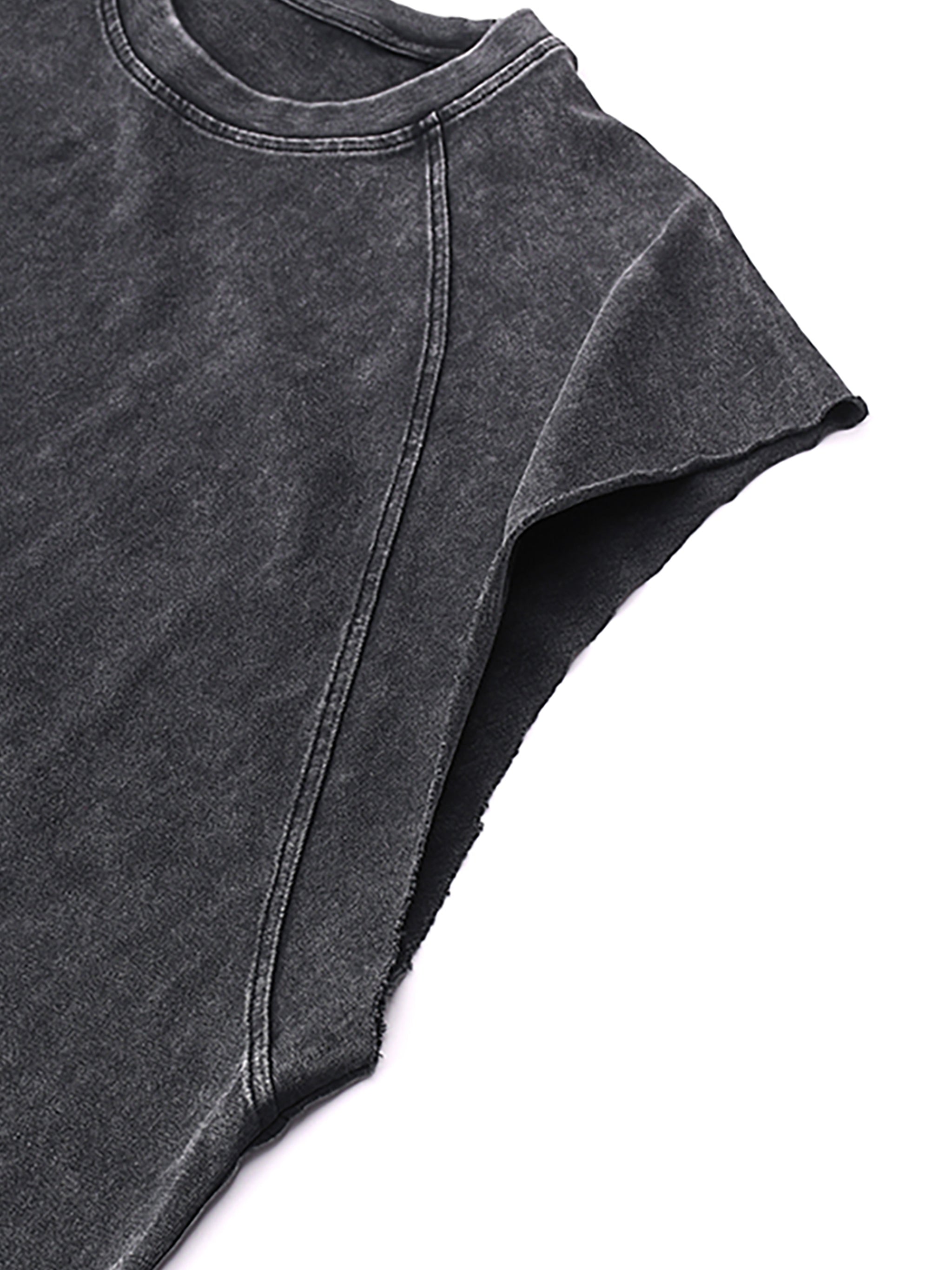 Masked Intentions Snow Washed Sleeveless T