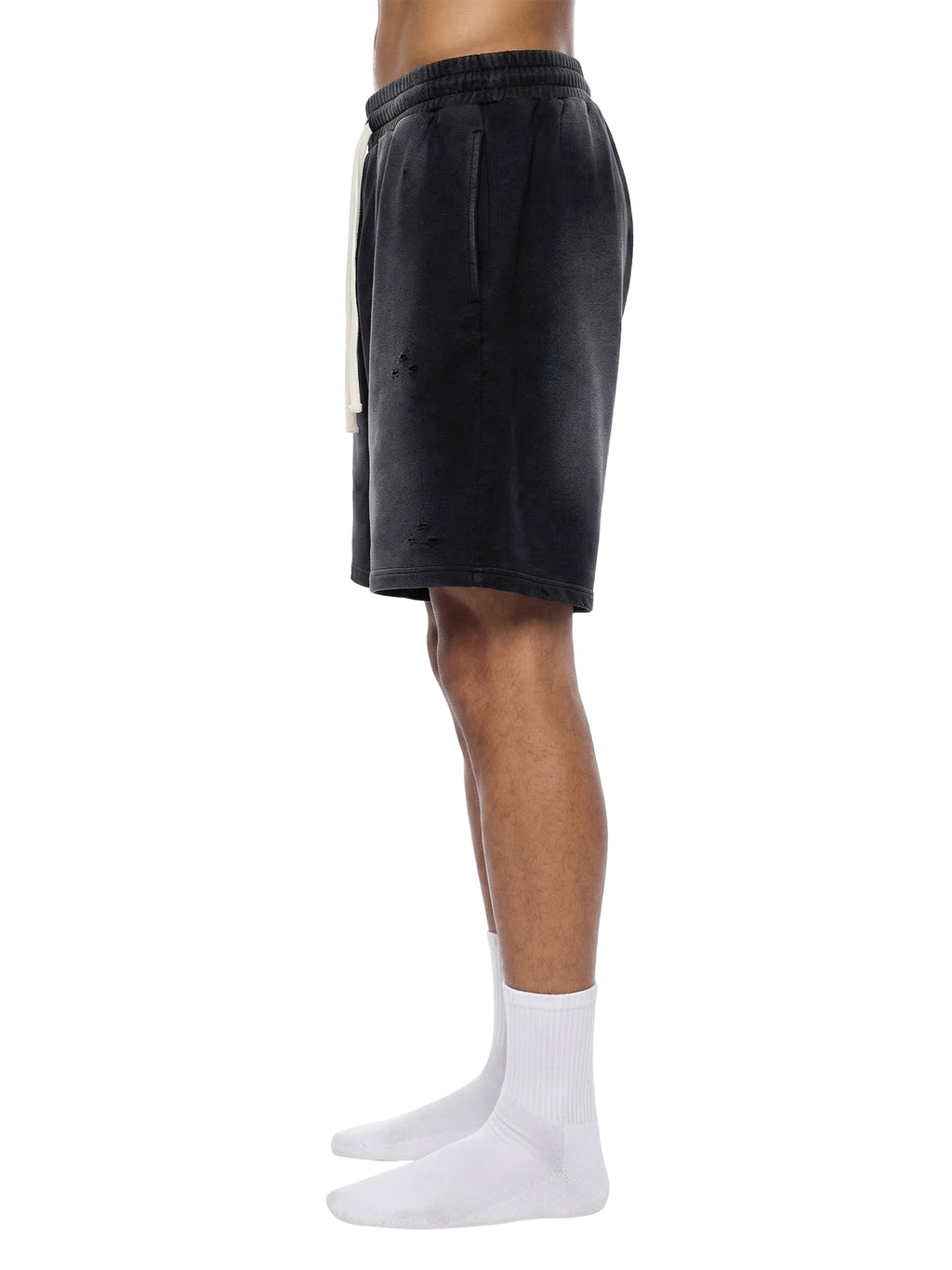 Unknwn Strength Sun Fade Distressed Shorts